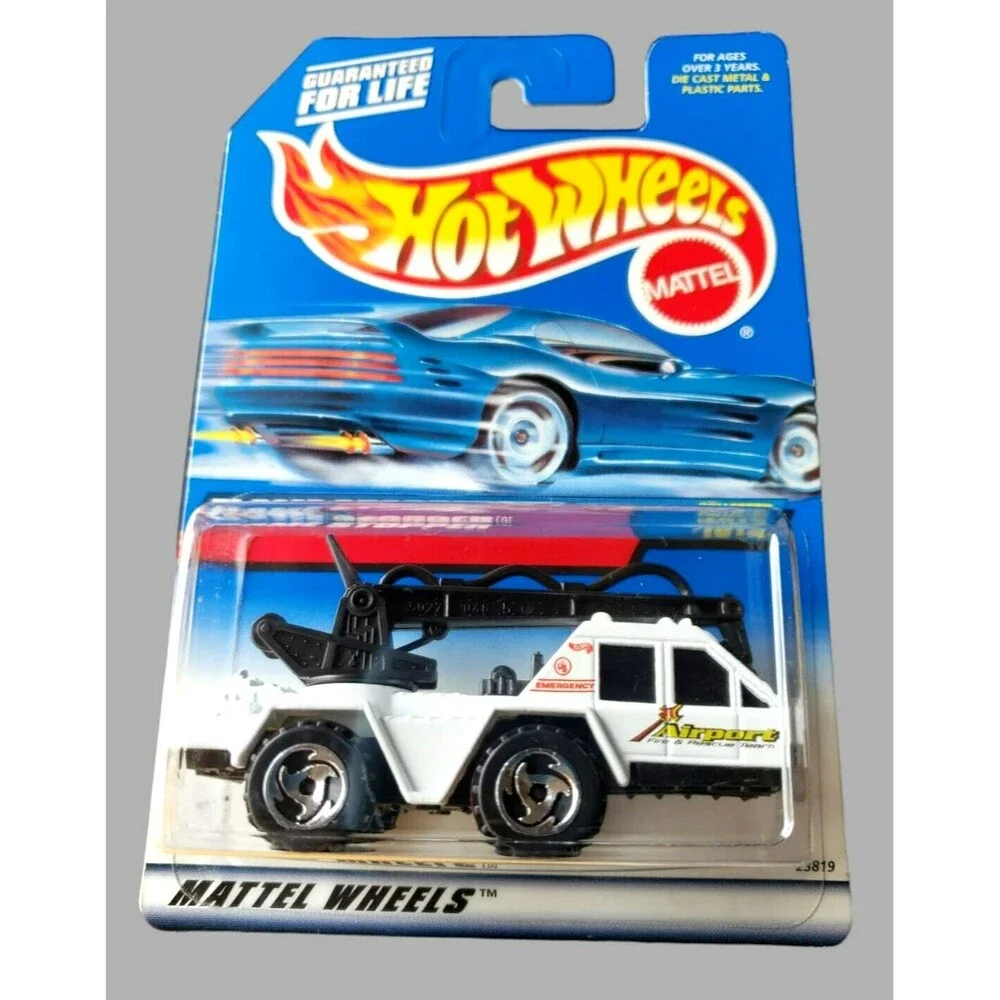 Vintage 1999 Hot Wheels FLAME STOPPER White #1012 MAINLINE 1:64 SB MALAYSIA VAR!